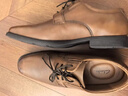 Clarks其乐泰顿系列男士德比鞋布洛克正装商务舒适皮鞋男 深棕褐色 261300978（加宽楦） 41 实拍图
