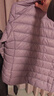 雪中飞羽绒内胆女轻薄羽绒服女短款新款内搭外穿修身 烟雾紫 M (160) 实拍图