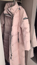 雪中飞【鹅绒】羽绒服女士大长款连帽2025冬爆款修身防寒保暖外套 贝瓦粉|1695 S 160/84A 实拍图