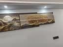 唤墙 客厅装饰画现代简约沙发背景墙壁画新中式大气靠金山水叠加挂画 招财金树 210x55cm(适合3米沙发)晶瓷 实拍图
