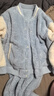 蕉内绒绒501H睡衣男女士珊瑚绒情侣家居服棒球服可外穿秋冬季保暖套装 【女士】水兰拼色 XL 实拍图