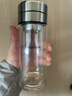 希诺双层玻璃杯男家用商务办公泡茶杯子过滤车载水杯XN-9301 265mL 实拍图