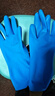 云洁橡胶手套加厚耐磨家务清洁洗碗洗衣胶皮手套双色2双大号 L码 实拍图