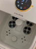 凯诗捷（KASJ）泡脚桶自动按摩恒温加热足浴盆洗脚送长辈礼品生日礼物T6明月白 实拍图