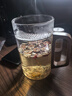 雅集加厚耐热玻璃杯月牙茶隔大容量豪饮杯800ml带把男士过滤泡茶水杯 实拍图