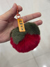 仿獭兔毛小柿子可爱书包包挂件毛绒球玩偶公仔汽车钥匙扣挂饰礼物 1个装【柿柿如意挂件】 1个装 实拍图