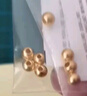 金小貅黄金转运珠足金999小金珠重版加厚散珠光面金珠黄金古法珠手串DIY 0.77g,5mm古珠重版2颗 实拍图