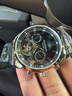 冠琴（GUANQIN）手表男机械表全自动镂空飞轮瑞士品质防水夜光皮带男士双日历手表 间金黑面 实拍图