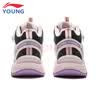 李宁（LI-NING）童鞋儿童棉鞋运动鞋女大童加绒防泼水减震回弹休闲鞋34YKCU224-4 实拍图