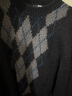 优衣库女装菱格圆领针织衫/毛衣毛衫482645 09 黑色 S /155/80A 实拍图