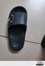 凉拖鞋男士夏季新款室内家居防滑浴室洗澡踩屎感厚底情侣一字拖鞋 黑色 36-37 实拍图
