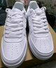 特步男鞋运动鞋空军一号情侣板鞋百搭休闲鞋时尚耐磨防滑运动鞋潮板鞋 新白色【男款】 41 实拍图