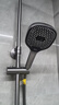 九牧（JOMOO） 花洒淋浴套装钢琴键大置物喷枪自动除垢顶喷淋浴器琴雨系列 增压数显36621【枪灰】 实拍图