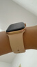 Apple/苹果 Watch Series 10 智能手表GPS款42毫米玫瑰金色铝金属表壳淡桃粉色运动型表带S/M MX1R3CH/B 实拍图