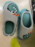 猪爸爸儿童拖棉鞋秋冬季室内男童亲子女童可爱家居保暖宝宝棉拖灰色220 实拍图
