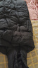 雪中飞连帽长款羽绒服男士冬季纯色加厚极寒高充绒羽绒衣防寒羽绒外套 黑色 M (170) 实拍图