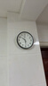 康巴丝（Compas）挂钟客厅 静音走时简约石英钟表挂墙时钟 c2855 黑色 26cm直径 实拍图