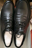 红蜻蜓皮鞋男春夏款时尚潮流运动系带男鞋软底休闲鞋子WTA41121黑色38 实拍图