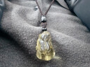 李居明黄水晶貔貅吊坠男款女项链玉石皮丘财运情侣霸王貔恘挂件玉坠玉佩 实拍图