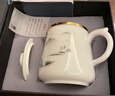 金镶玉茶杯三件套 羊脂玉瓷家用陶瓷白瓷茶水分离马克杯功夫茶具礼盒装 称心如意羊脂玉瓷马克杯升级款 实拍图