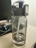 希乐大容量水杯子男女户外健身吸管杯tritan材质塑料杯1.5L灰-2219 实拍图