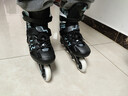 美洲狮（COUGAR ）成人可调码数轮滑鞋直排轮溜冰鞋 黑蓝M码 实拍图