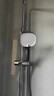 九牧（JOMOO）花洒淋浴套装亮银琴键自动除垢精铜水路淋浴器36602-536/1B-1 实拍图