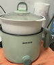 奥克斯（AUX）电煮锅 泡面锅 宿舍小电锅 电蒸锅 学生宿舍一体泡面小火锅 1.2L多功能锅 HX-12B116A 【带蒸笼】 实拍图