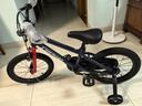 优贝（RoyalBaby）儿童自行车小孩单车男女童车脚踏车山地车 3-6-7-10岁小皇冠 蓝色 16寸（辅轮+脚撑） 实拍图