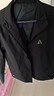 罗蒙（ROMON）夹克男潮流秋冬季商务行政立领宽松休闲防风外套男装JK83黑色2XL 实拍图