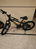 喜德盛中国风20英寸青少年山地自行车男女7速碟刹变速单车黑镭射金 实拍图