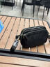 ANDSEEYOU品牌 真皮男士单肩小包 头层牛皮潮牌迷你小背包 小众风运动斜挎包 大容量商务手拿包 黑色 实拍图