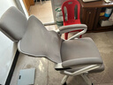 朗域轩品人体工学电竞椅人工力学座椅久坐护腰宿舍游戏电脑椅子可躺写字椅 【升级四向腰托】蝶翼白丨乳胶-4级气杆 120-155度(含) 联动扶手 四向腰托 实拍图