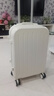 袋鼠（KANGAROO）行李箱女小清新拉杆箱小型登机箱高颜值男学生密码箱万向轮旅行箱 象牙白【防刮耐磨】 20英寸 【可登机款】 实拍图