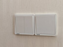 西门子（SIEMENS）开关面板 二开双控 86型暗装面板 致典雅白色5TA14233NC01 实拍图