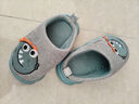 猪爸爸儿童拖棉鞋秋冬季室内男童亲子女童可爱家居保暖宝宝棉拖灰色210 实拍图