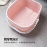 CHAHUA茶花 泡脚桶14.5L洗脚盆大号塑料洗脚盆水桶足浴盆泡脚盆 浅粉色* 实拍图