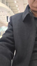 皮尔卡丹（pierre cardin）羊毛呢大衣男中长款可拆卸鹅绒内胆中年加厚保暖双面呢子外套 藏青 2XL (185) 码-建议体重165-175斤 实拍图