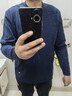 拇指白小T热力加厚加绒长袖T恤秋冬新款保暖百搭打底衫 男款藏蓝 2XL 实拍图