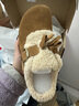 百丽（Belle）喵喵吐司毛毛勃肯鞋女冬季新款加绒棉鞋雪地靴B2829DM5 棕色 40 (250mm) 实拍图