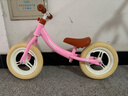 飞鸽（FG FLYING PIGEON）儿童平衡车2-6岁儿童滑步车宝宝平衡车儿童车带脚踏儿童滑行车 12寸 高配公主粉 |充气轮+大礼包 实拍图