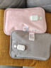 彩虹暖手宝热水袋电热暖手宝暖肚子暖水袋暖脚暖身暖手宝宝充电 粉色 实拍图