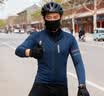 沃萨维（WOSAWE）公路自行车秋冬季抓绒保暖骑行服套装山地车加绒防风防寒夹克上衣 【溯风-蓝色】全幅防风 宽松版型 L （适合70-80公斤） 实拍图