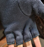 南极人半指手套男士冬季保暖开车加绒防风半截露指手套男N2E8X88571 黑 实拍图