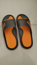回力运动拖鞋男浴室内户外不易滑厚底凉拖鞋HL39391黑黄色43-44码 实拍图