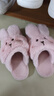 洁丽雅棉拖鞋女士秋冬季外穿可爱居家情侣包跟保暖毛毛绒拖鞋男棉鞋冬天 粉红 【1.0 经典款｜店长力荐】 36-37 (适合35-36码) 实拍图