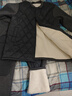 南极人中老年保暖内衣男士冬季加厚爸爸装开衫大码羽丝绒套装深灰4XL 实拍图