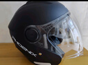 凤凰（Phoenix）新国标A类3C认证电动车摩托车头盔双镜片防雾防风保暖哑黑 男女四季通用电瓶车3/4半盔冬季安全帽 实拍图