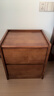 京东京造家居悦枫实木床头柜 天然橡胶木双层储物 收纳卧室储物柜胡桃色 实拍图