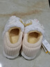 利达妮（TZLDN）包跟棉拖鞋女秋冬季2025新款孕妇月子鞋室内家居防滑保暖毛绒棉鞋 白色【可爱饭团】 38-39 【适合37-38】 实拍图